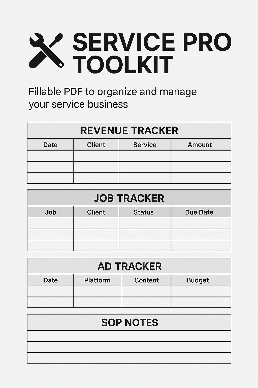 ServicePro Toolkit - All-in-One Business System for Home Service Pros
